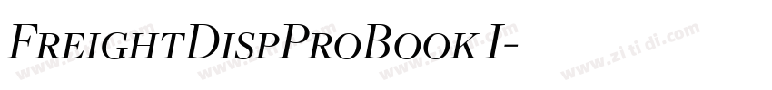 FreightDispProBook I字体转换